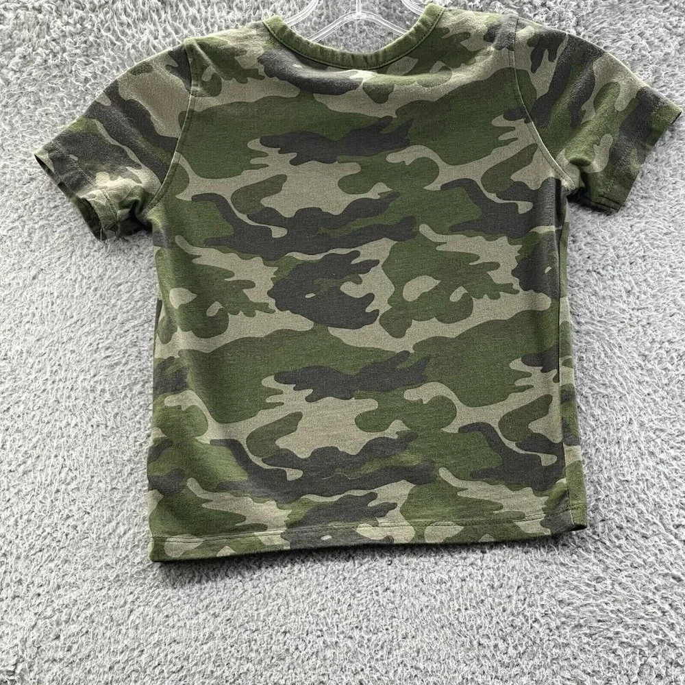 Old Navy T-Shirt Toddler Boys Size 5T Green Camouflage Short Sleeve Top‎ Size 5T